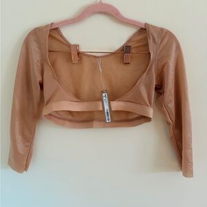 SKIMS Light Brown Arm Shapping Top
